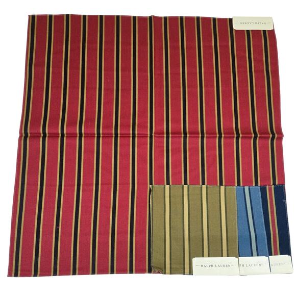 Ralph Lauren Other - VTG Ralph Lauren Upholstery Fabric Remnant Garston Stripe Canterbury/black 0780